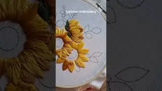 Beginner friendly Sunflower embroidery 