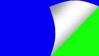 New Fanmade Page Curl Effect Blue Screen And Green Screen Test ChromaKey 2