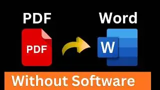 How to Convert PDF to Word Without Software Easy Method