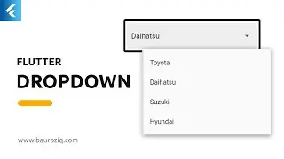 DropdownButton Flutter