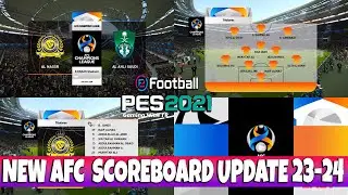 PES 2021 NEW AFC CHAMPIONS LEAGUE SCOREBOARD UPDATE 23-24