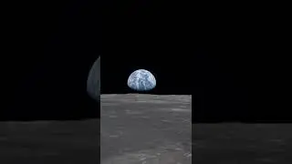 How the Earth looks from the moon #moon #earth #shorts
