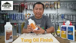 Pine Wood Shiplap Panelling Board & Home Store Tung Oil Finish | Final Drying Result