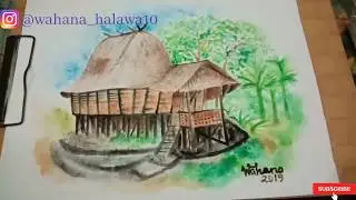 WOW!!! Cara Mudah Melukis Rumah Adat 