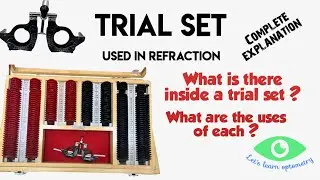 Trial set used in refraction | Contents present inside trial set and uses
