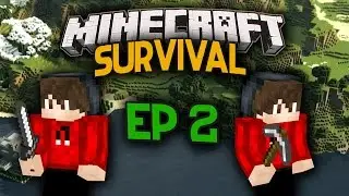 Minecraft Survival Lets Play- Ep2 'Dat Bootiful Farm'