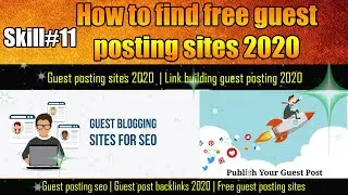 How to find free guest posting sites | Guest posting | Guest post link building