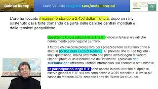 Golden Recap con Carlo Vallotto - 22 Maggio 2024
