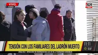 🚨TENSIÓN ENTRE FAMILIARES DE UN DELINCUENTE ABATIDO: "NO LO CUIDASTE, TE ESTABAS DROG..."