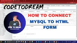 HOW TO CONNECT MYSQL TO HTML FORM | MYSQL | DATABASE CONNECTION TO PHP HTML FROM 