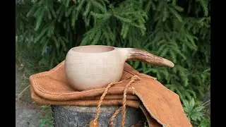 Carving a kuksa from birch greenwood / Изготовление куксы из сырой березы