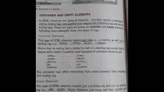 Difference between container tag and Empty tag in Html
