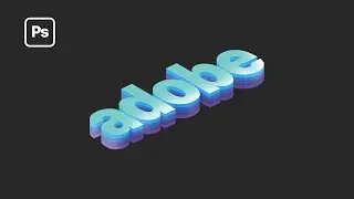 Photoshop Tutorial: Minimalistic - Isometric Text Effect