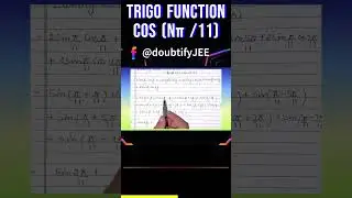 Cos(π/11) + Cos(3π/11) + Cos(5π/11) + Cos(7π/11) + Cos(9π/11) + is equal to :  (1) 1..| Doubtify JEE