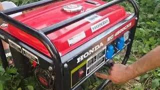 Запускаем бензиновый генератор!