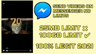 PAANO MAG SEND NG VIDEOS SA MESSENGER NA WALANG LIMIT SA MB | 100% LEGIT
