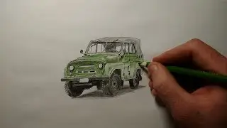Рисуем машину УАЗ