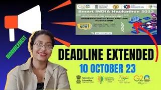 Smart India Hackathon 2023 | Deadline Extended 10 October #smartindiahackathon #sih2023
