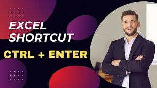 MS-Excel  -  Shortcut (Ctrl + Enter )  - Used For Enter a A Large Range of  Data in Excel