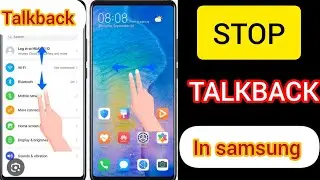how to disable talkback on any samsung galaxy android | how to stop voice over in samsung galaxy
