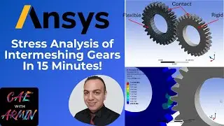 ⚙️ ANSYS Transient Structural Tutorial | Intermeshing Gears with Contacts, Joints, and Moment Load