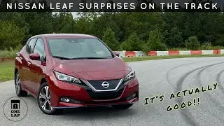 One Lap in the Nissan Leaf SL Plus on The Race Track!