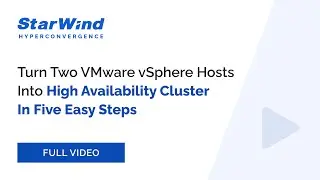 Turn Two VMware vSphere Hosts Into HA Cluster In 5 Easy Steps