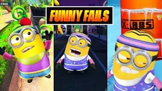 Minion Rush Funny Fails - Ep 1 | Gur's lab, Residentail Area | Minion Funny Moments Despicable Me