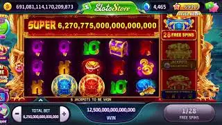 Slotomania Ethereal Dragons 6.25Q Bet Free Spins #slotomania #FreeSpins