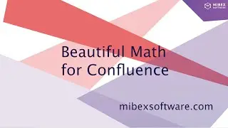 Beautiful Math for Confluence