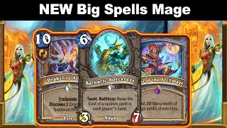 New Big Spells Mage Deck To Watch Before Bed! Throne of the Tides Mini-Set | Hearthstone