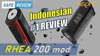 RHEA 200 mod by ASPIRE  kuat tangguh dan ergonomis !by Dikwan Vape