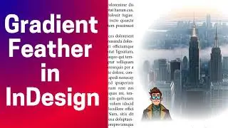 Fade an Image to Transparent in Adobe InDesign with Gradient Feather | Easy Tutorial 