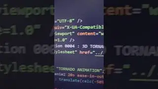 CSS 3D Effects Tornado Animation Effect on 3D Objects made in HTML and CSS only 