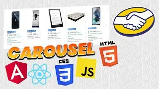 🛒ML CAROUSEL WITH HTML, CSS, AND JAVASCRIPT | ANGULAR | REACT 2023