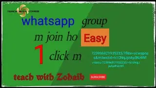 whatsapp group m join ho . teach with zohaib