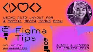 Using Auto Layout for a social media icons menu – Figma v 116