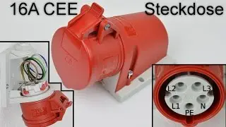 Connect a 400V CEE socket / three-phase power socket (three-phase current)