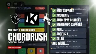 Roblox Midi Player Script | OP Auto Piano | ChordRush | Panda Hub