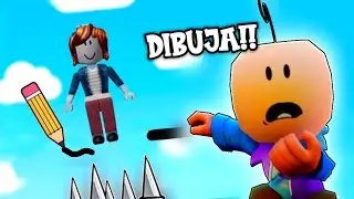 OBBY pero TU DIBUJAS EL CAMINO en ROBLOX!! ✏️