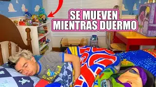 Los Juguetes de Toy Story SE MUEVEN mientras DUERMO *24Hrs en el Cuarto de ToyStory* - Ami Rodriguez