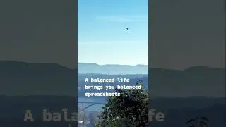 Balance your #spreadsheets and you will find serenity
