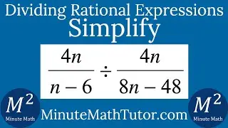 Simplify (4n/(n-6))/(4n/(8n-48))