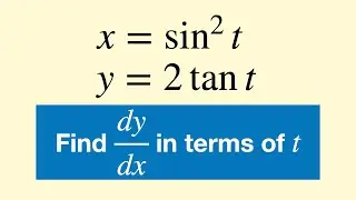 Parametric differentiation example (A-level)