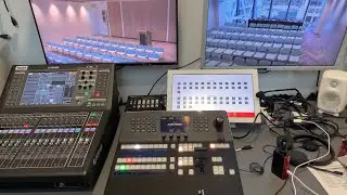 Conference Collaboration Meeting Rooms and Auditorium Yamaha QL1 , Blackmagic Atem 1 , Crestron