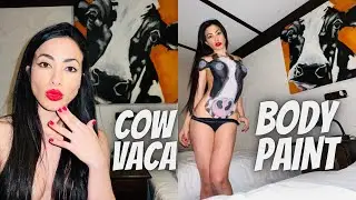 Cow BodyPaint / How To Paint Cow / Cow BodyPainting / Pintura Corporal Vaca / Como Pintar Una Vaca