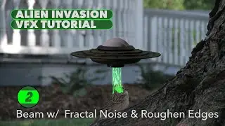 Alien Invasion Beam Effect - Fractal Noise and Roughen Edges