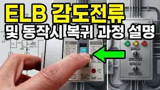 ELB 감도전류 및 동작시 복귀 과정 설명