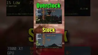 AMD Radeon RX 7800 XT Benchmarks Overclock vs Stock
