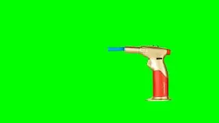 Flame lighter  green screen